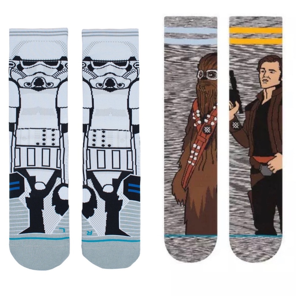 Lot 2 Stance Star Wars Socks Han Solo Storm